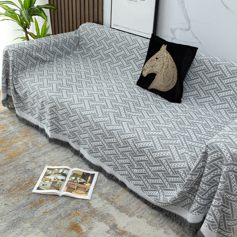 Strukturierte Sofa-Wurfdecke