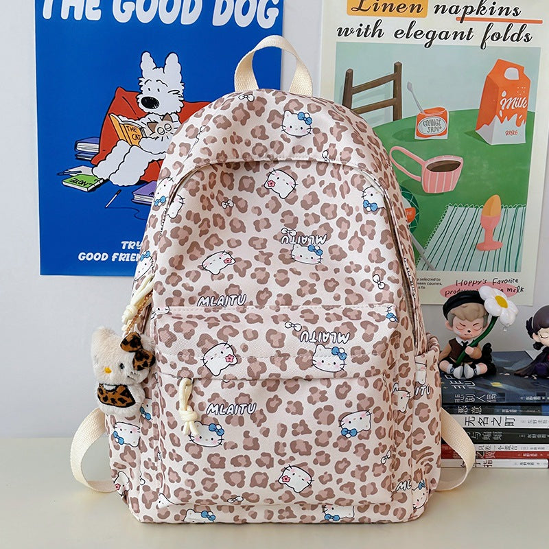 Verspielter Tierdruck-Rucksack