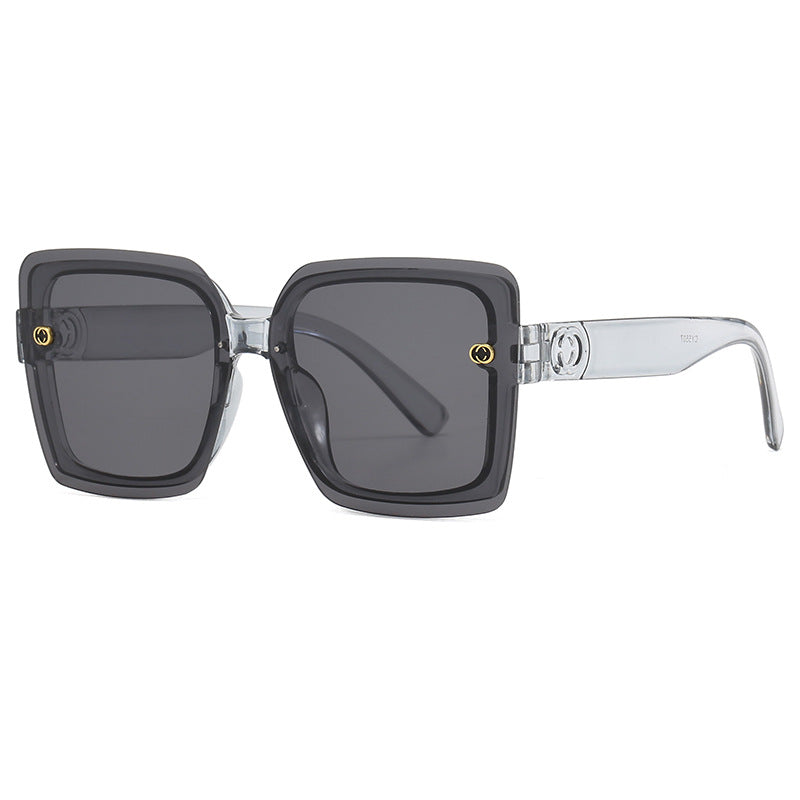Damen oversized quadratische Sonnenbrille mit elegantem Rahmen Brehn