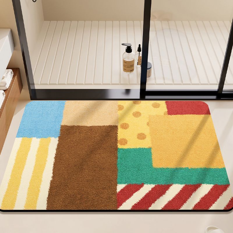 Bunt Geometrische Badematte Brehn