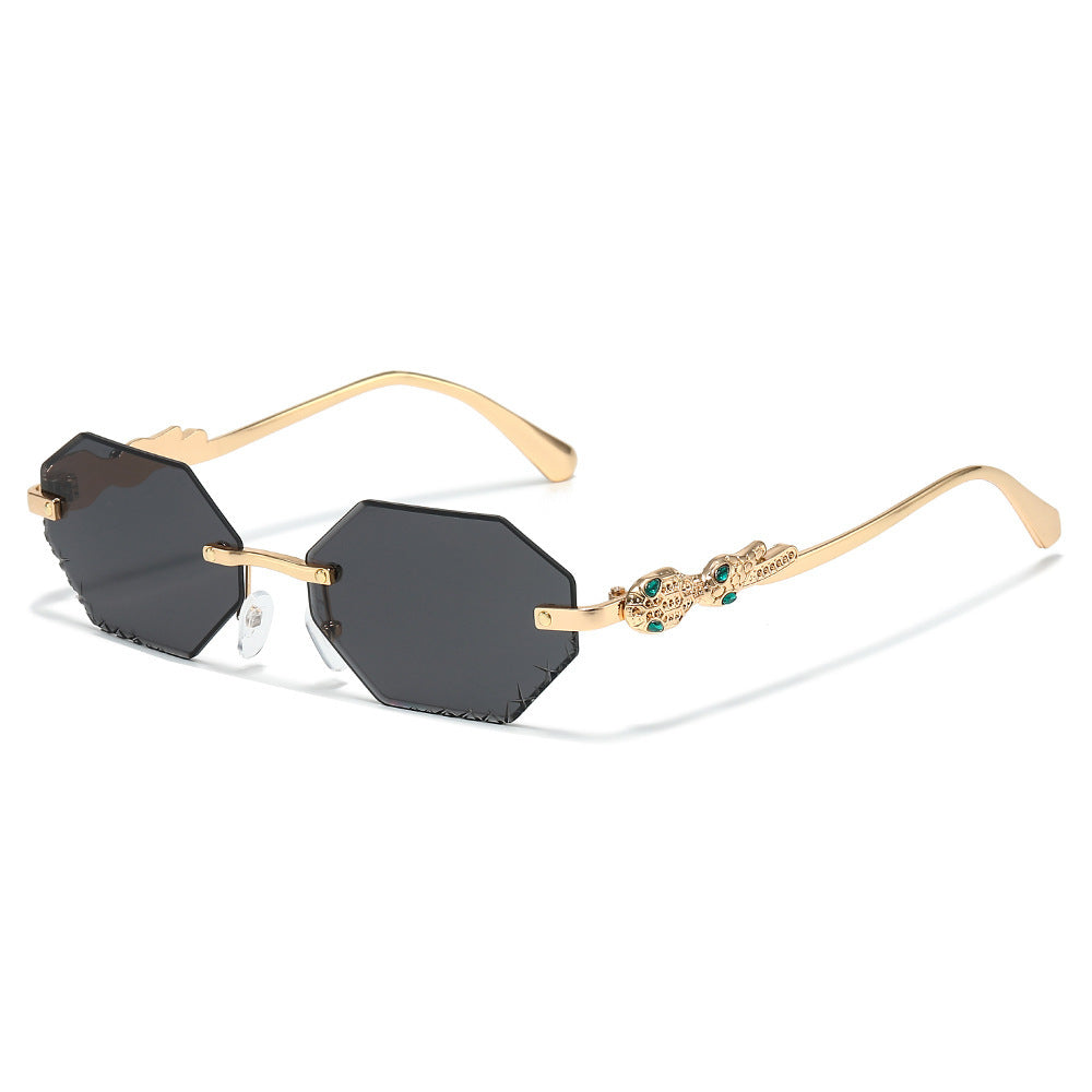 Modebewusste Statement-Hexagon-Sonnenbrille Brehn