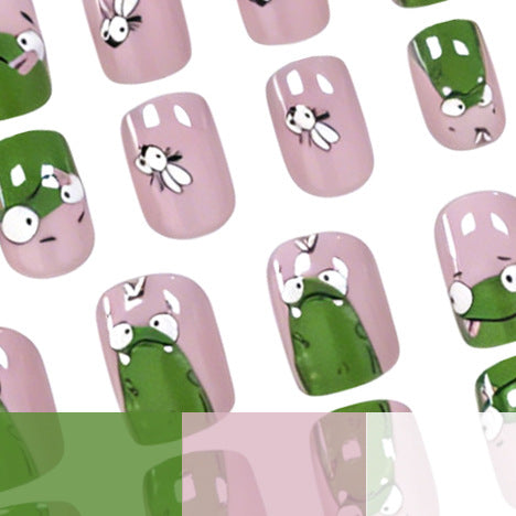Verspielte, von Fröschen inspirierte Nagelkunst-Verzierungen Brehn