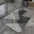 Moderner geometrischer Design-Badeteppich