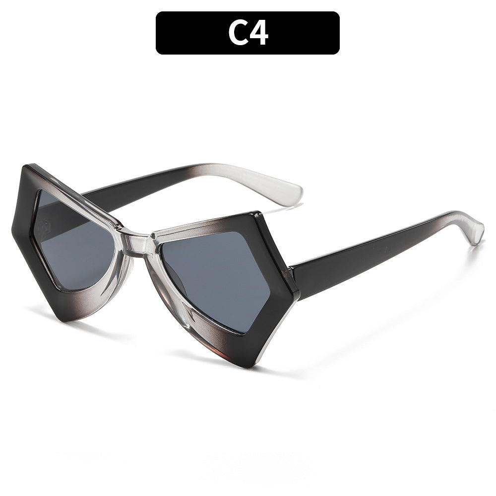 Angular Dekorativer Rahmen Sonnenbrille