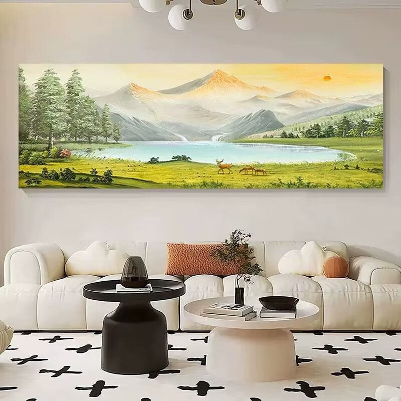Szenisches Berglandschaft Canvas Wandkunst