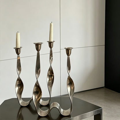 Eleganter Drehdesign Kerzenhalter