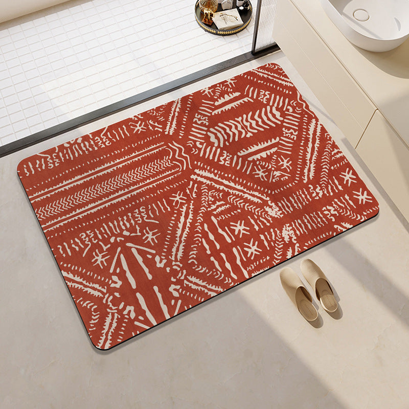 Stylische geometrische Muster Badezimmermatte Brehn