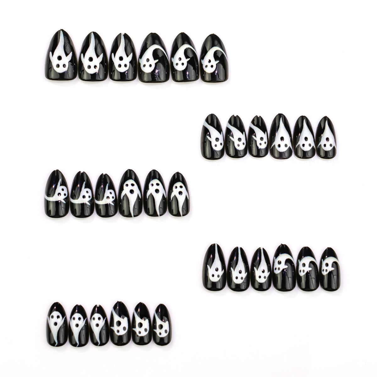 Ghost-Themen Press-On Nagelkunst Set Brehn