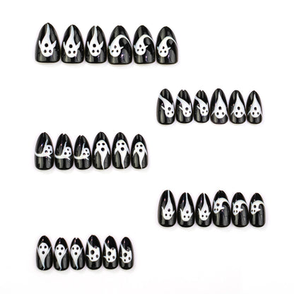 Ghost-Themen Press-On Nagelkunst Set Brehn