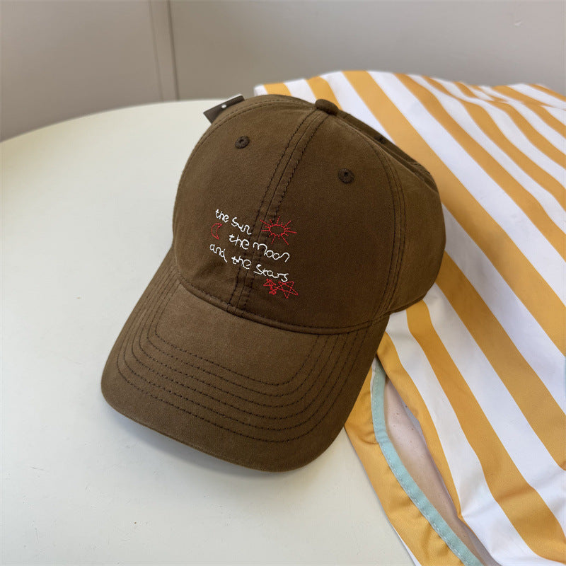 Damen Casual Bestickte Dad Cap Brehn