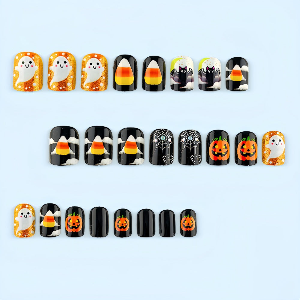 Kreatives Halloween Kunstnagelset Brehn