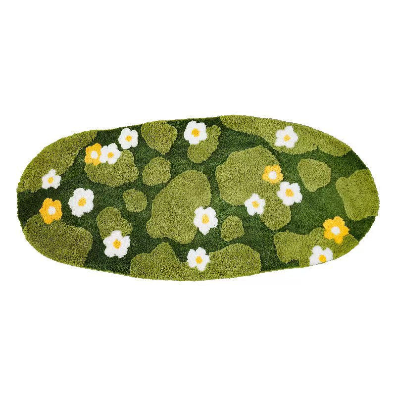 Floral Print Teppich Brehn