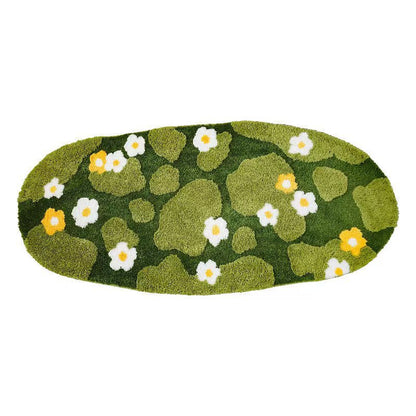 Floral Print Teppich Brehn