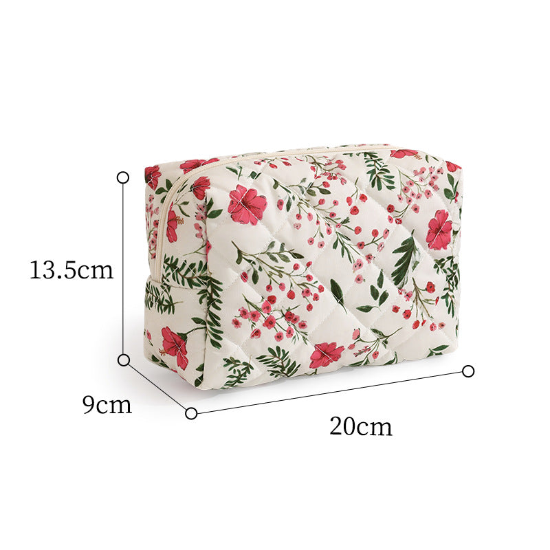 Quilted Leopardenmuster Make-up Tasche Brehn