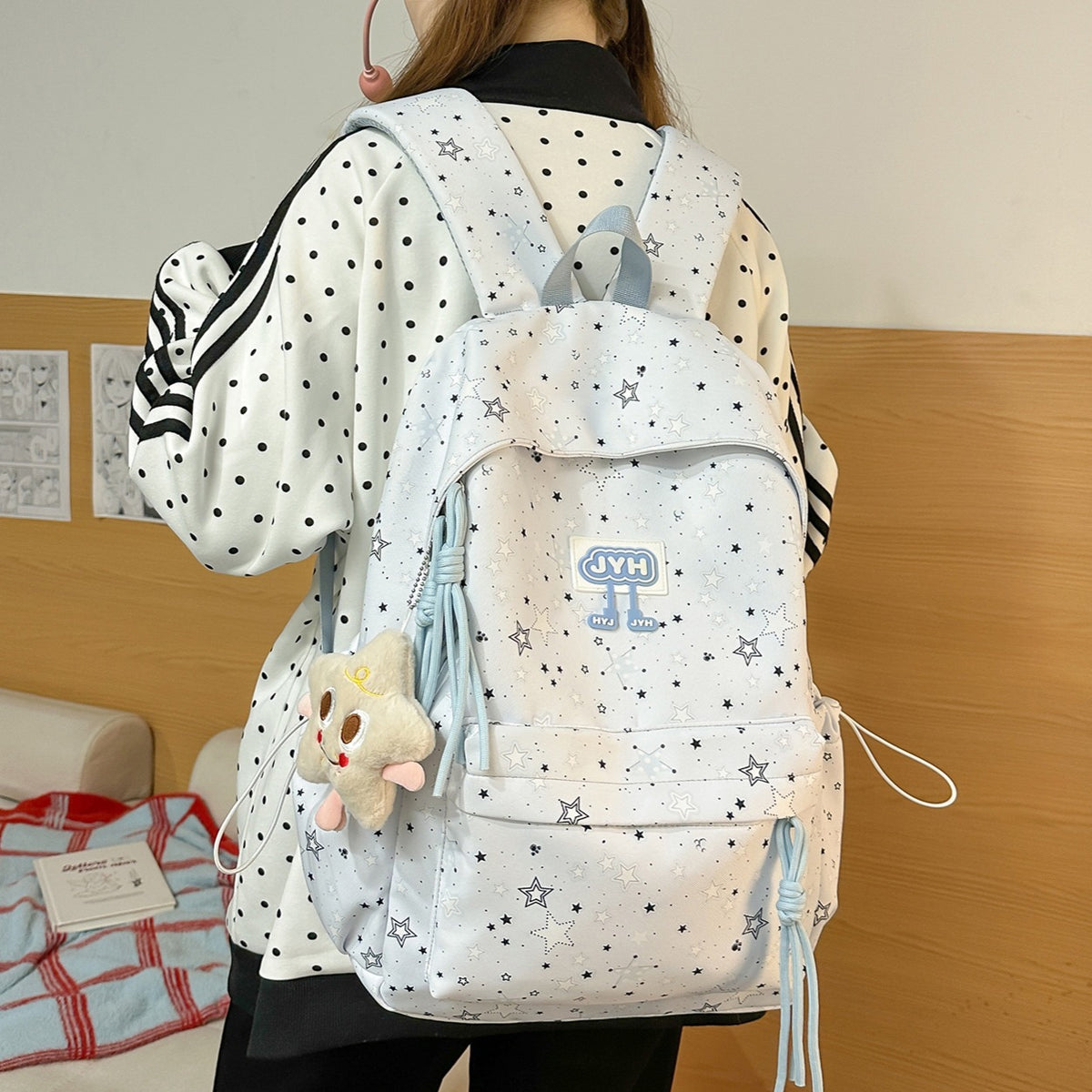 Stylische Stern-Print Rucksack Brehn 1791205440