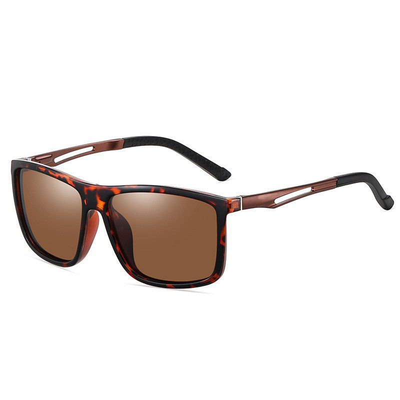 Herren Sportliche Sonnenbrille mit rutschfesten Bügeln und UV-Schutz Brehn