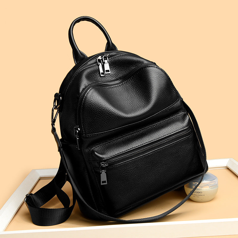 Premium Leder Multi-Taschen Rucksack Brehn