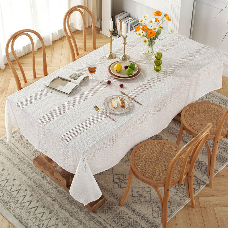 Blumen Spitzenbestickte Tischdecke