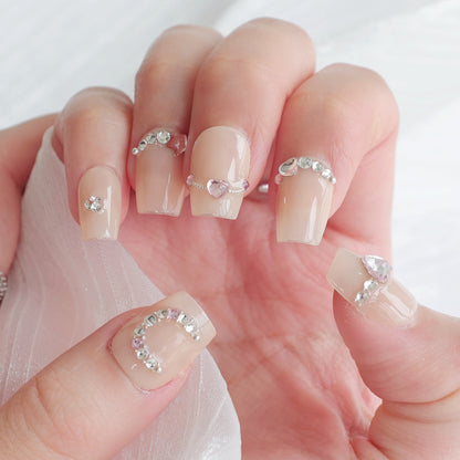 Schmetterlings-verzierte Press-On Nagelset