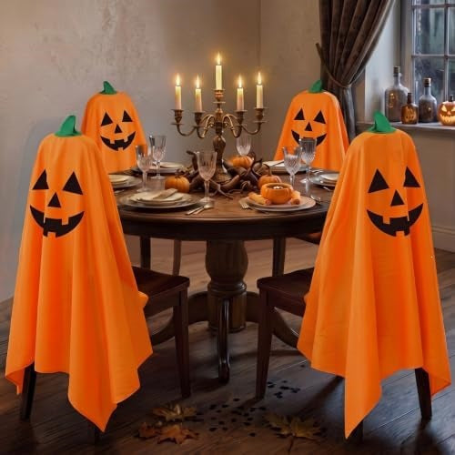 Halloween Stuhlhussen im Geister-Design für Esszimmer und Party
