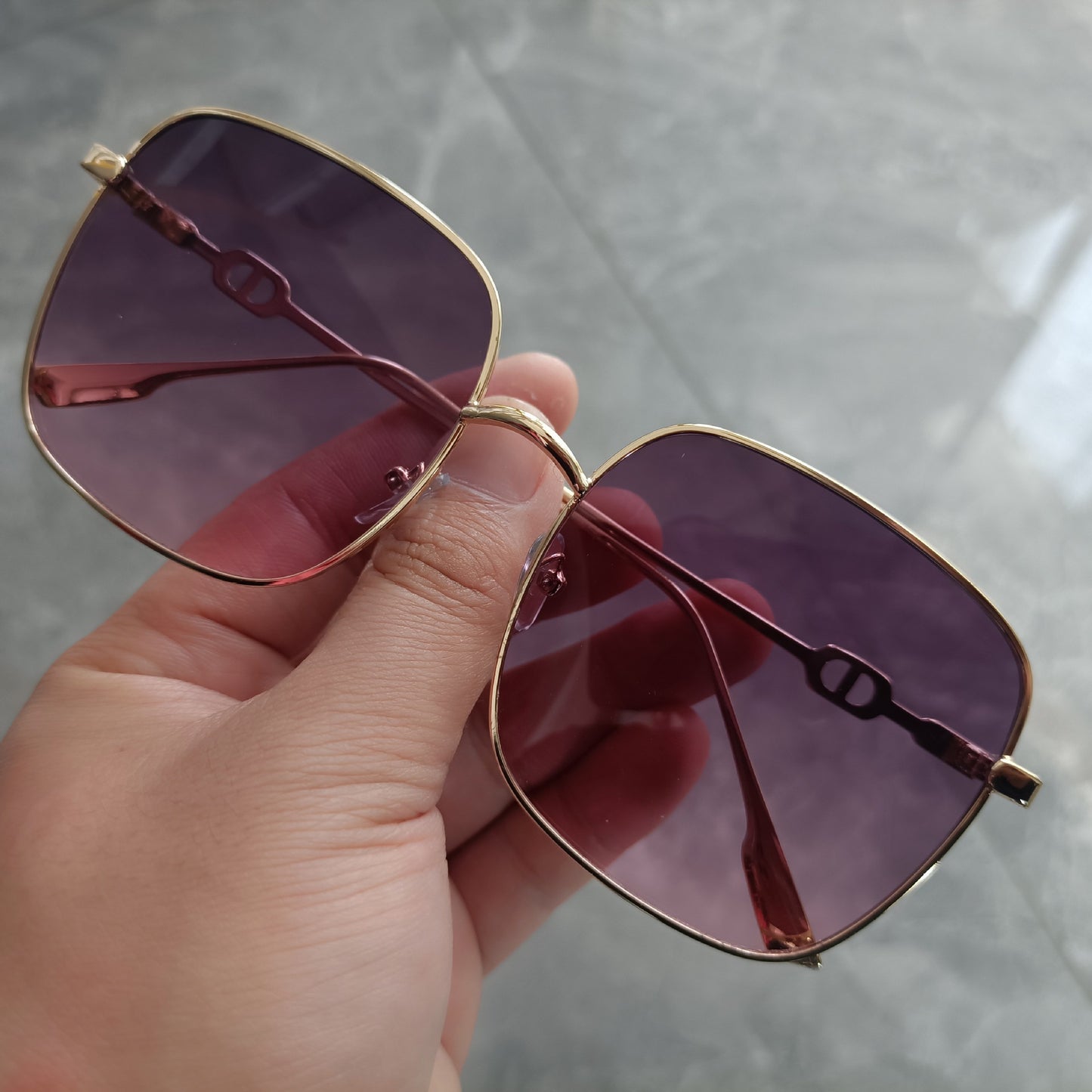 Oversized quadratische Sonnenbrille Brehn