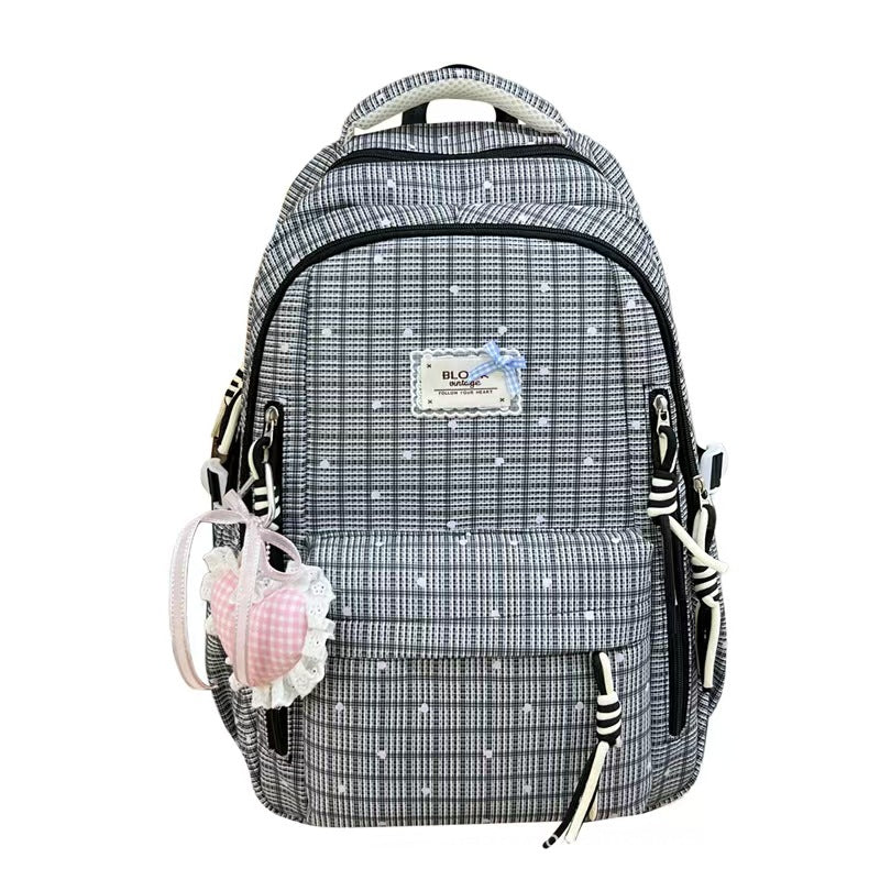 Stylischer Gingham-Muster-Rucksack Brehn