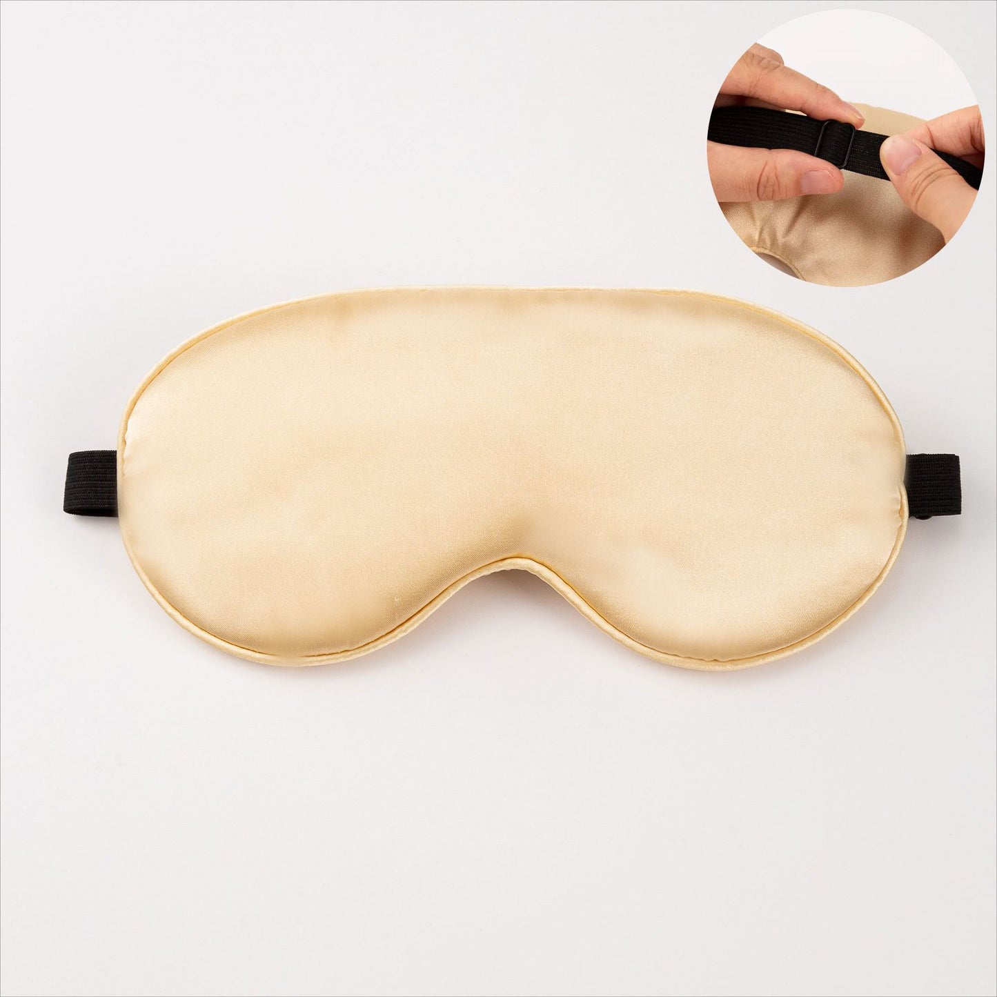 Unisex nan ergonomische Schlafmaske mit verstellbarem Elastikband und weicher Satinoberfläche Brehn