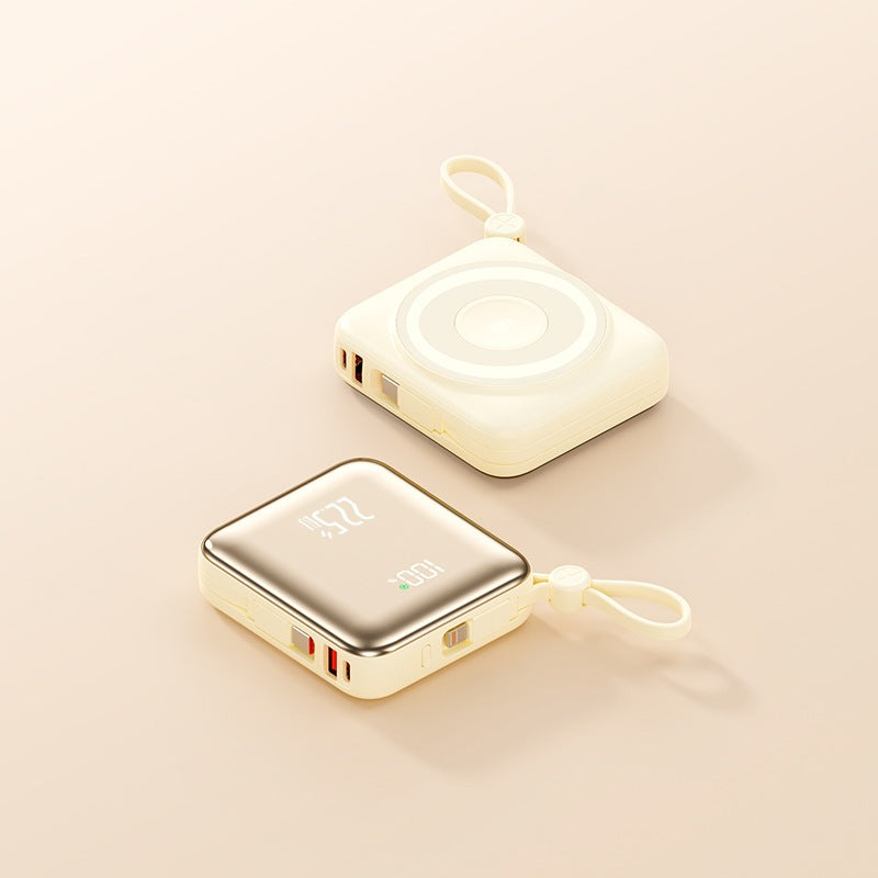 Tragbare Wireless Powerbank mit Smart-Ladefunktion und LCD-Anzeige Brehn