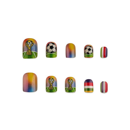 Sportliche Fußball-Nagelkunst Brehn