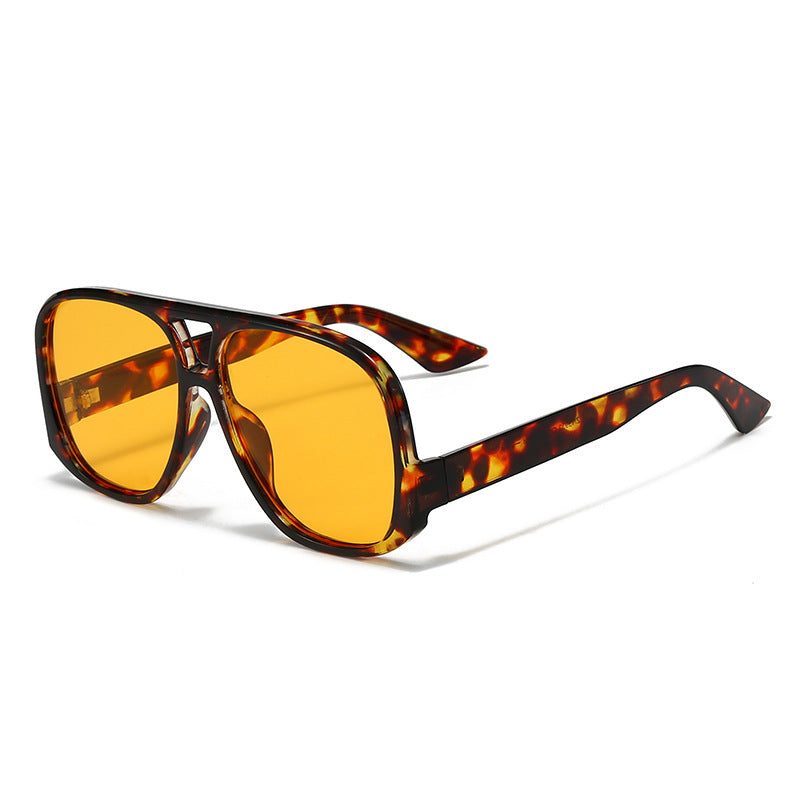 Damen trendige oversized Sonnenbrille im modernen Schildkrötenmuster Brehn