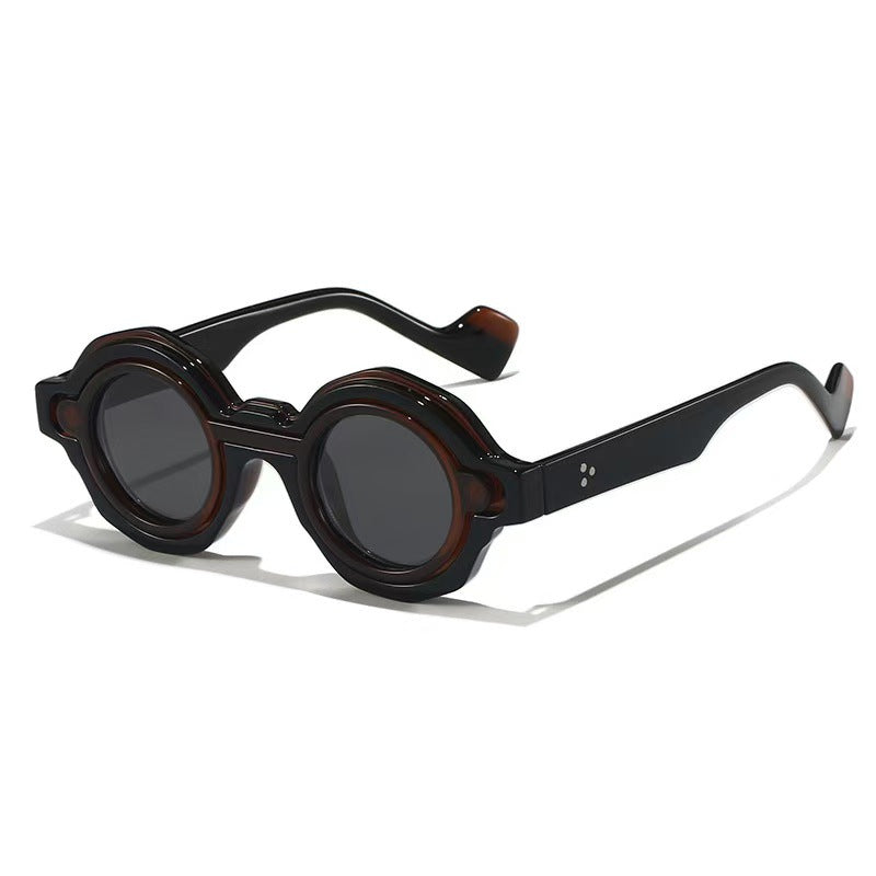Damen modische Sonnenbrille mit einzigartigem Runddesign Brehn