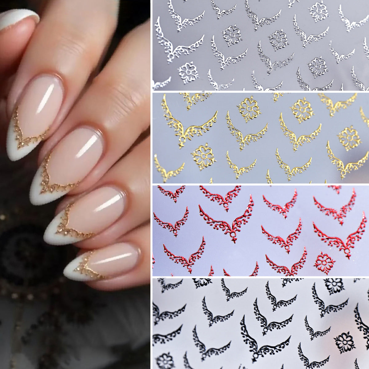 Dekorative Nagelkunst Folienübertragungen