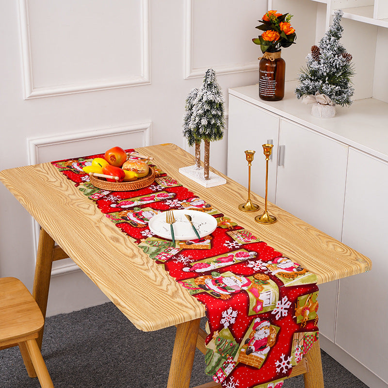 Festlicher Tischläufer mit Weihnachtsmotiven Brehn