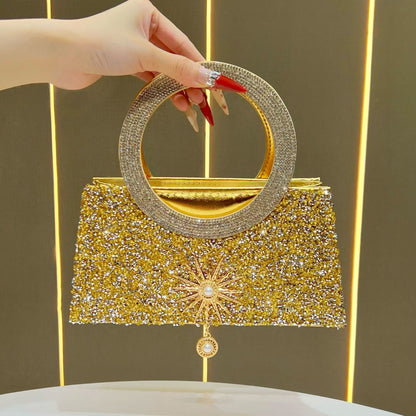 Funkelnde Statement Abendhandtasche