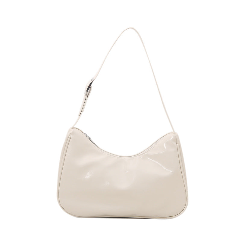 Vintage-inspirierte weiche Lackleder-Handtasche Brehn