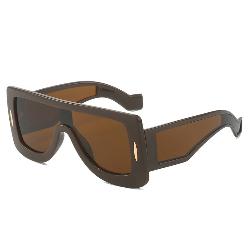 Damen futuristische Oversized Sonnenbrille Brehn