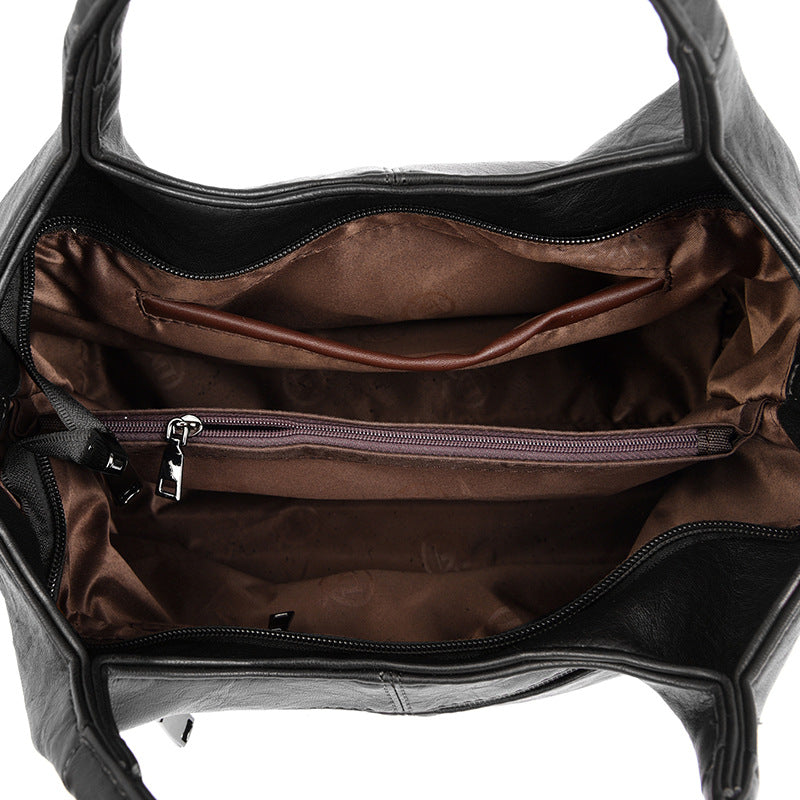 Klassische Kunstleder Handtasche Brehn