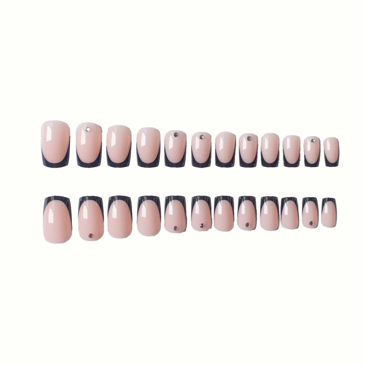 Chic Französische Tip Nagelkunst Set