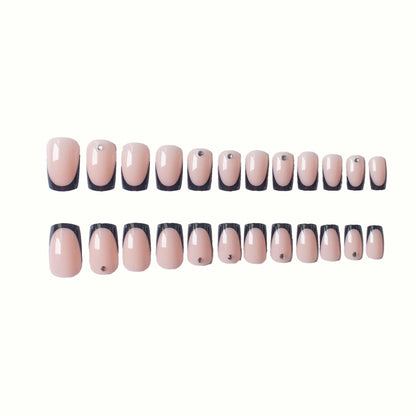 Chic Französische Tip Nagelkunst Set