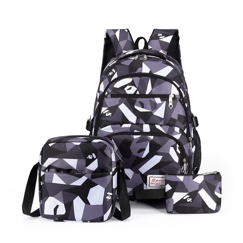 Vielseitiges Rucksack-Set mit Kreativen Geometrischen Mustern Brehn