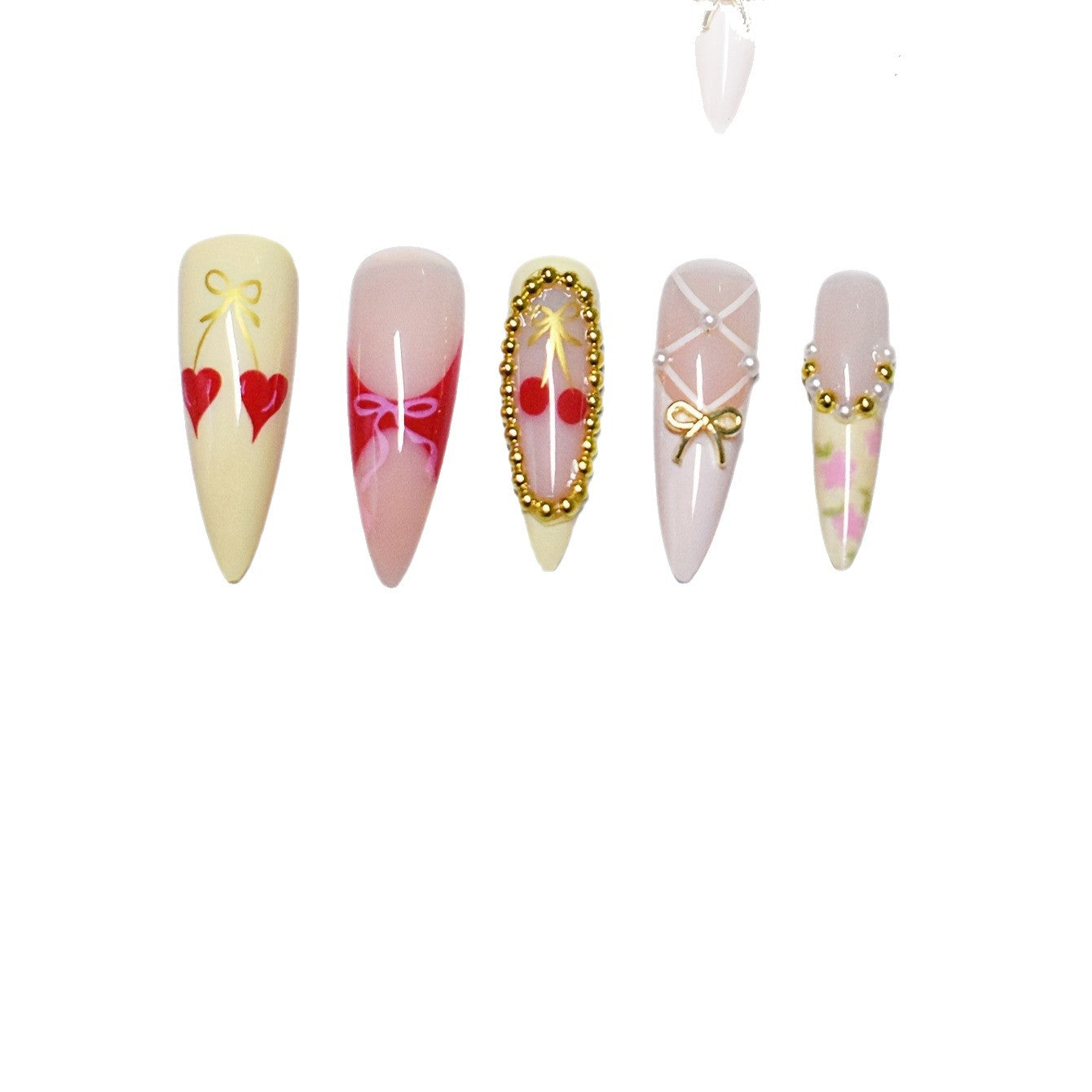 Bunte Künstlerische Press-On Nagelkunst Brehn