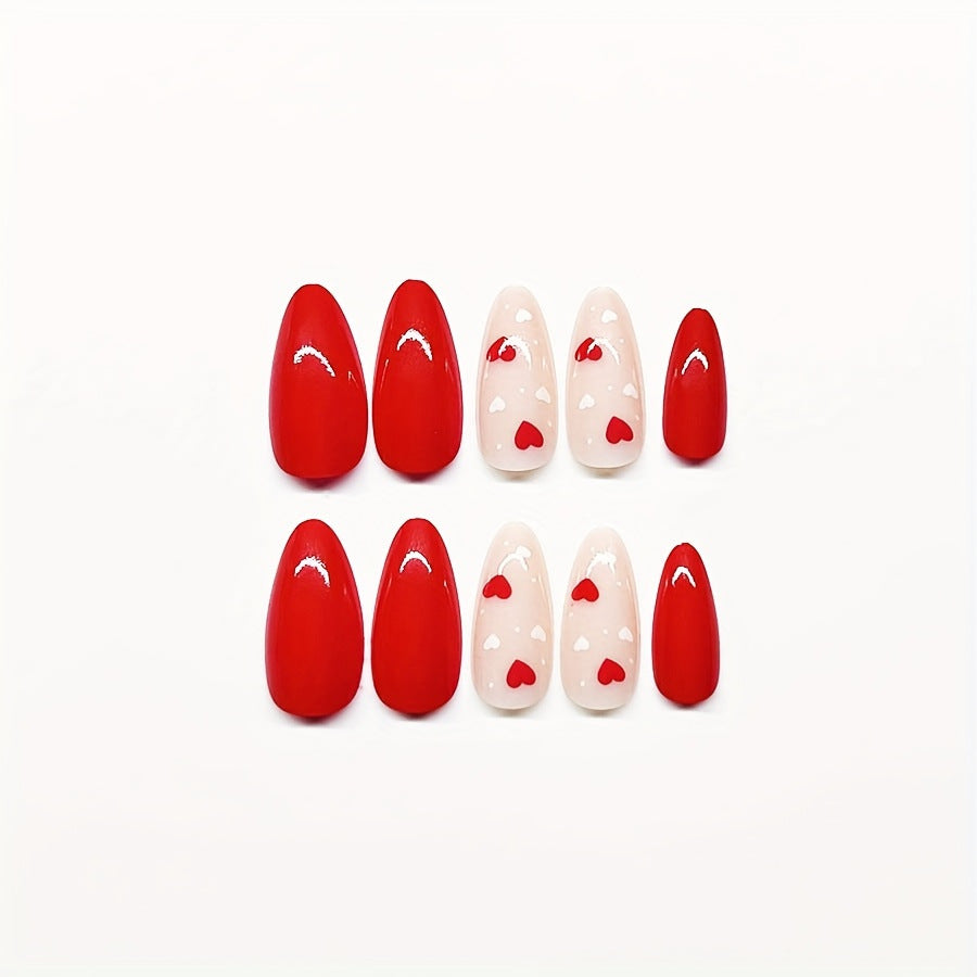 Romantische Herz-Nagelkunst Brehn