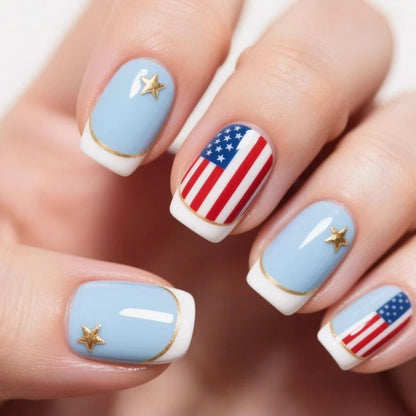 Patriotische Nagelkunst Brehn