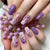 Elegante Blumenmuster Nagelwickel Brehn