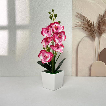 Elegante künstliche Orchideenpflanze für Tischdekoration Zuhause