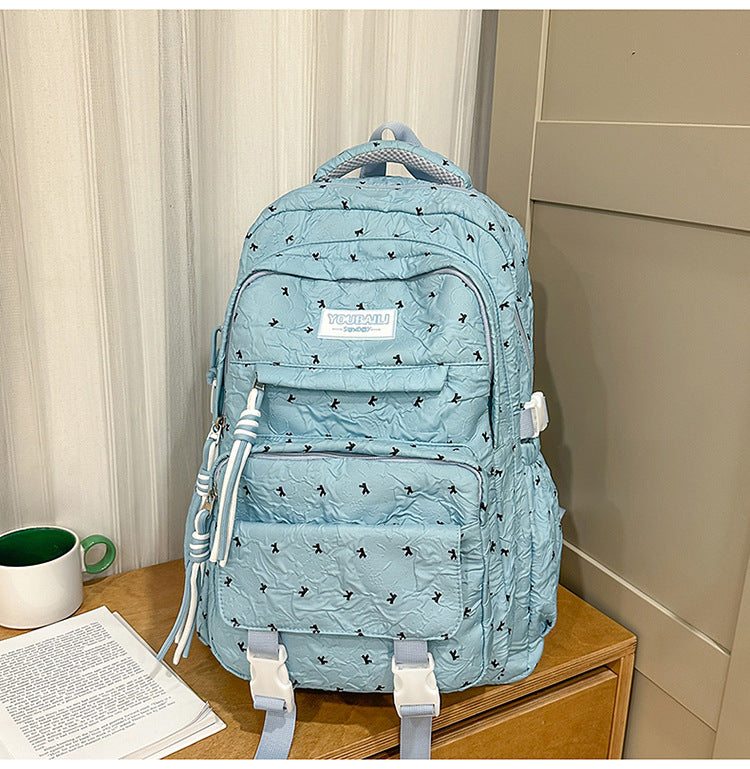 Multi-Fach Fächer Gesteppten Schulrucksack