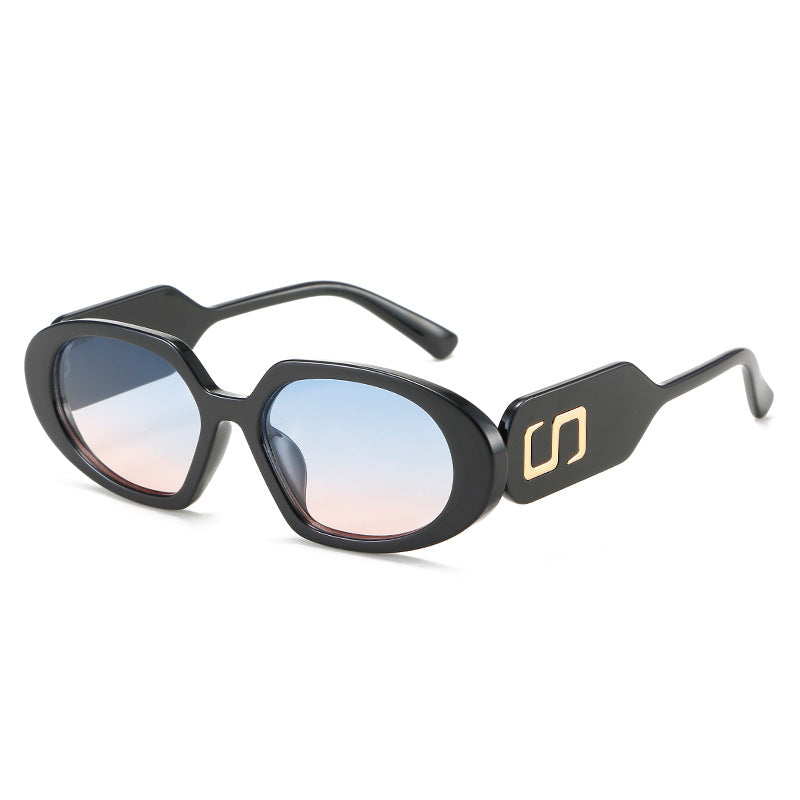 Damen modische Sonnenbrille mit einzigartigem Design und stylischem Logo Brehn