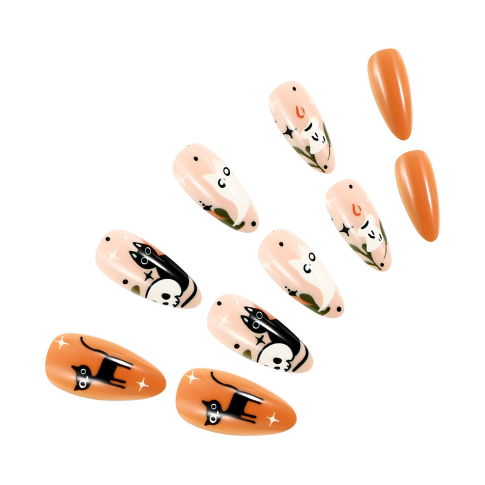 Künstlerische Press-On Nagelkunst mit fantasievollen Tierdesigns Brehn
