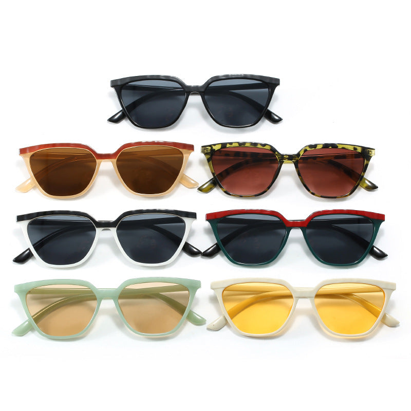 Damen moderne geometrische Sonnenbrille mit elegantem Design Brehn