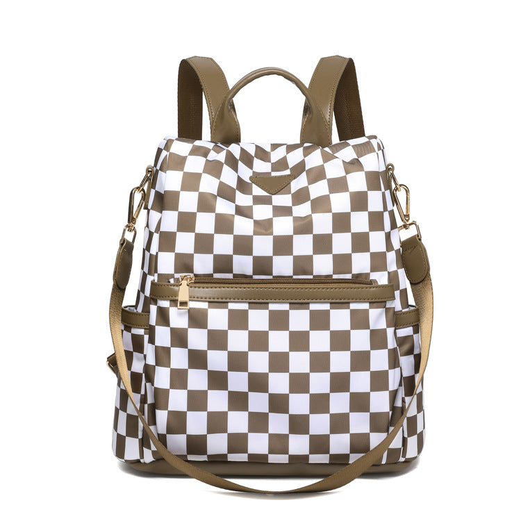 Stylische kariert Rucksack Brehn